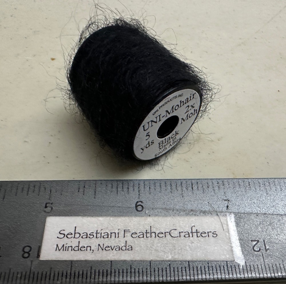 Uni Mohair 5 Yard Spool Black