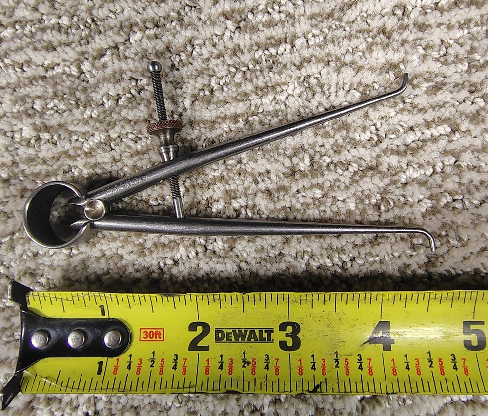 🗽 VINTAGE STARRETT 4" ID CALIPER