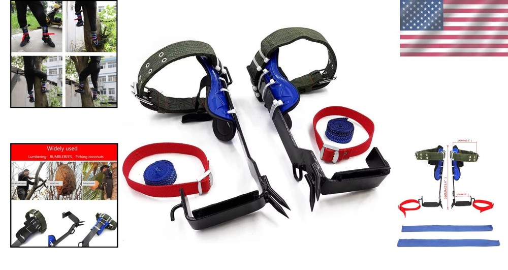 Multi-Functional Tree Climbing Spike Set with Lanyard for Adventurers - 100kg