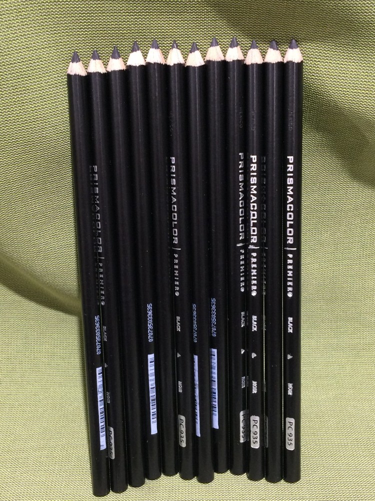 Prismacolor Premier WOOD Soft Core Black PC935- 1 dozen