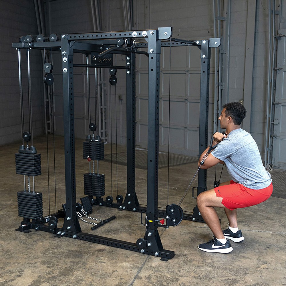 Body-Solid Functional Trainer Attachment with Weight Stacks