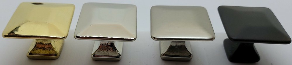 1, 1-1/4" Mission Style Pyramid Head Solid Brass nickel decorative antique rusti