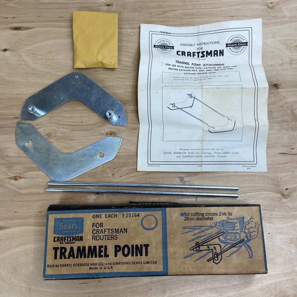 Vintage Craftsman Trammel Point 9 25164