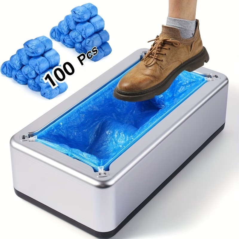 Automatic Shoe Cover Dispenser Machine with 100pcs Disposable PE Covers