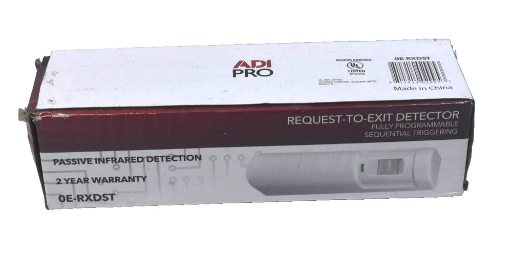 ADI Pro Request To Exit Detector Fully Programmable Sequential Triggering White
