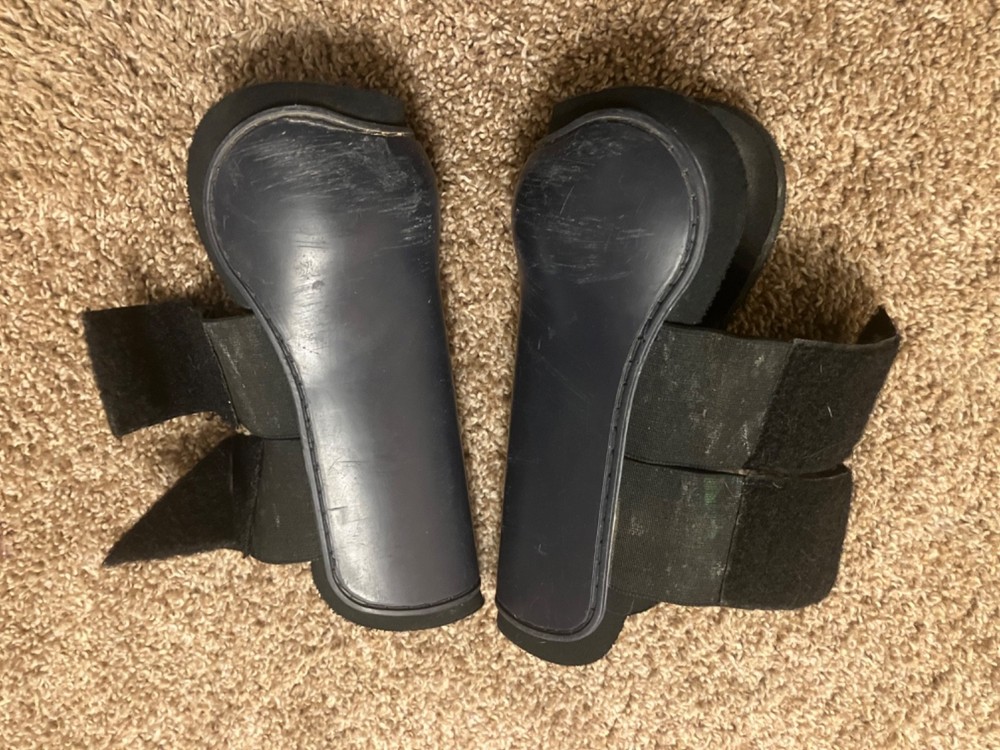 Eskadron pony size open front jumping boots navy