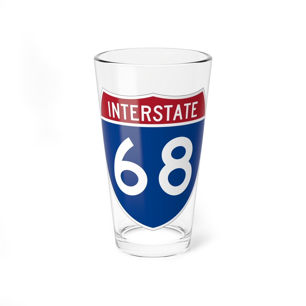 Interstate 68 (U.S. Highways) Pint Glass 16oz