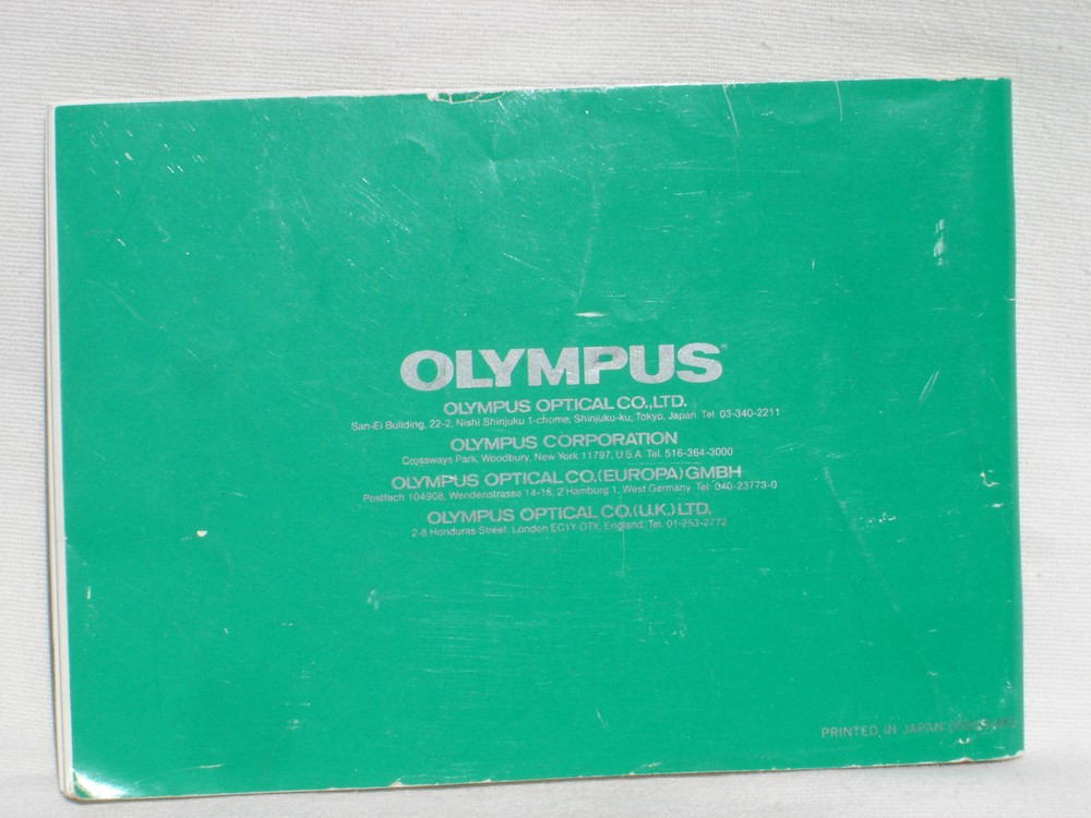 OLYMPUS OMPC Instruction Manual. English Edition ( OM PC )