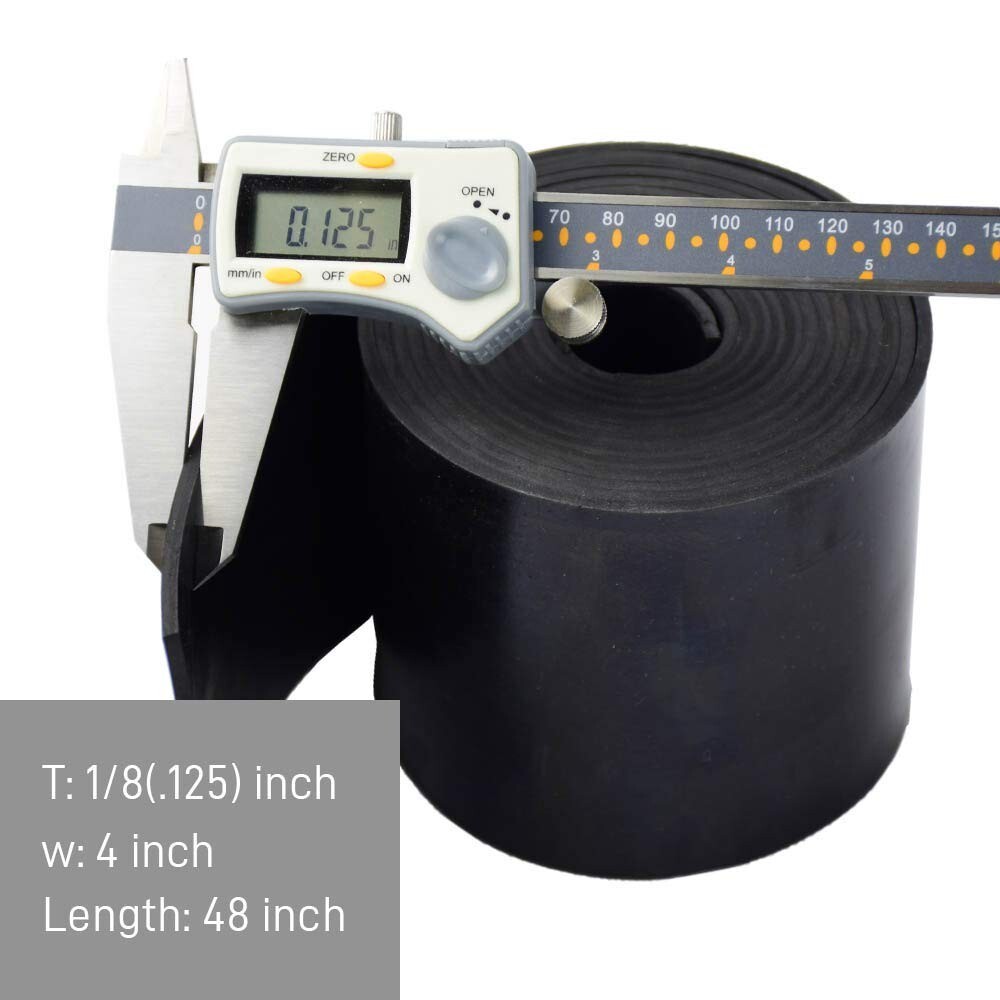 "Rubber Strips 1/8 (.125) Long, Solid Rubber Rolls Use ... "