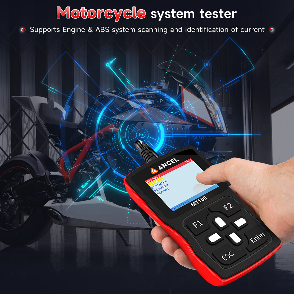 ATV Motorcycle Scanner Fit for YAMAHA/HONDA/SUZUKI Code Reader Diagnostic Tool
