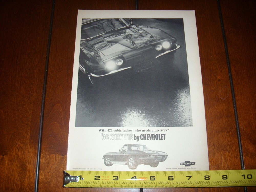 1966 CORVETTE ORIGINAL AD