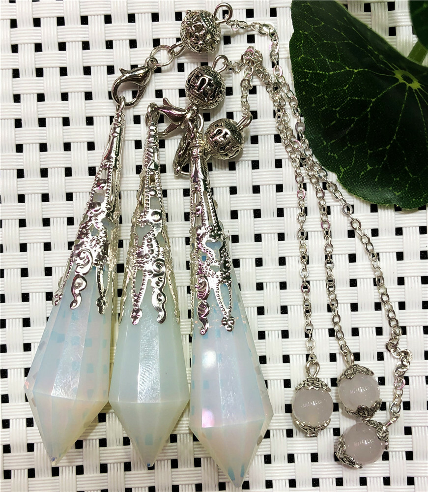5pcs Wholesale Opal Stone Crystal Pendulum Dowsing Point Divination