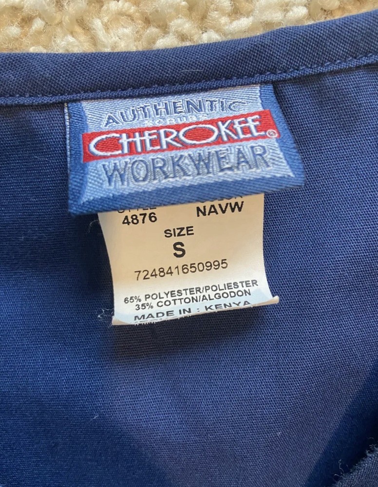 Cherokee Navy Blue Scrub Set Size Small