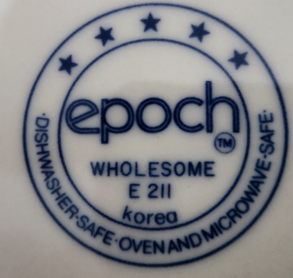 Wholesome by Epoch 5 Pc. Place Setting. Green Trim