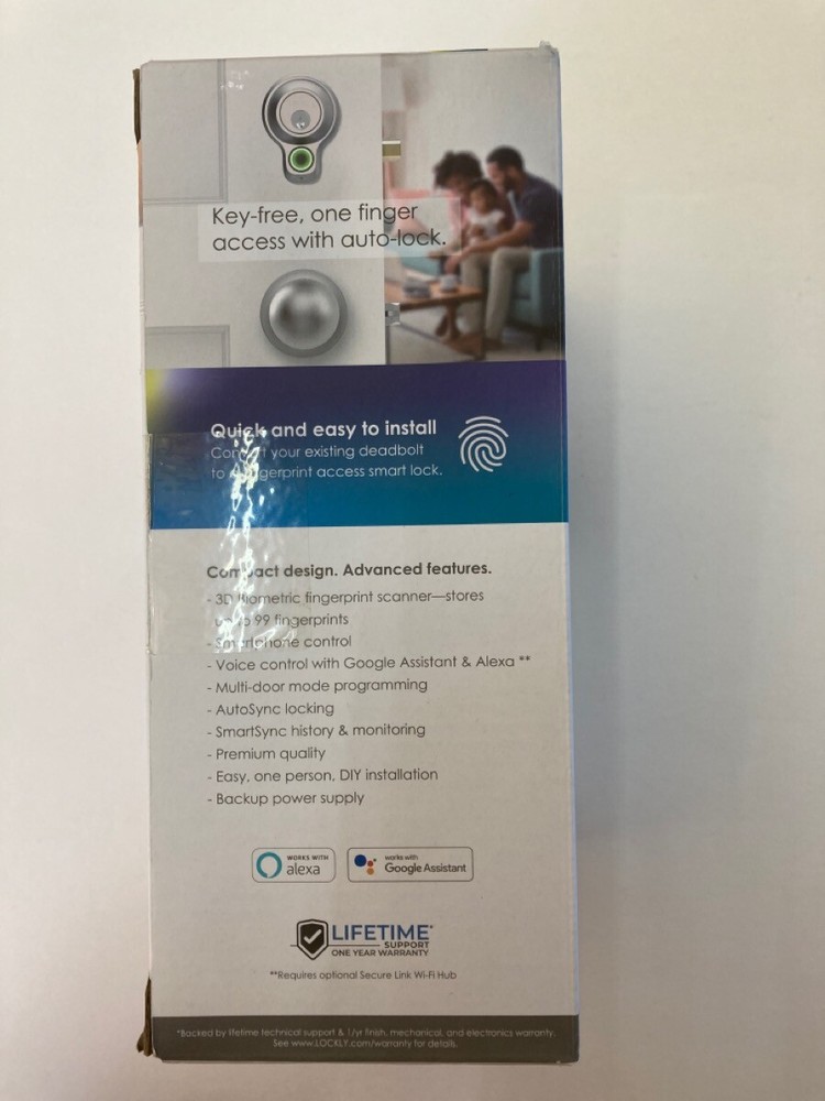 LOCKLY- FLEX TOUCH DEADBOLT-finger print deadbolt lock (HA2034254)