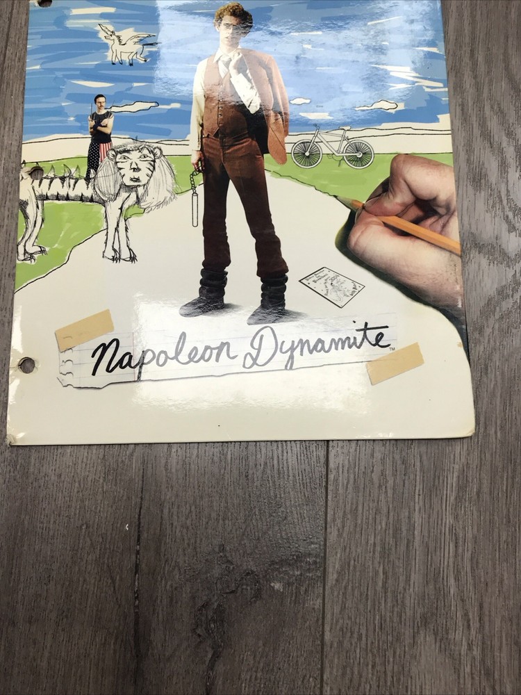 Vintage 2005 Napoleon Dynamite Folder And Notebook