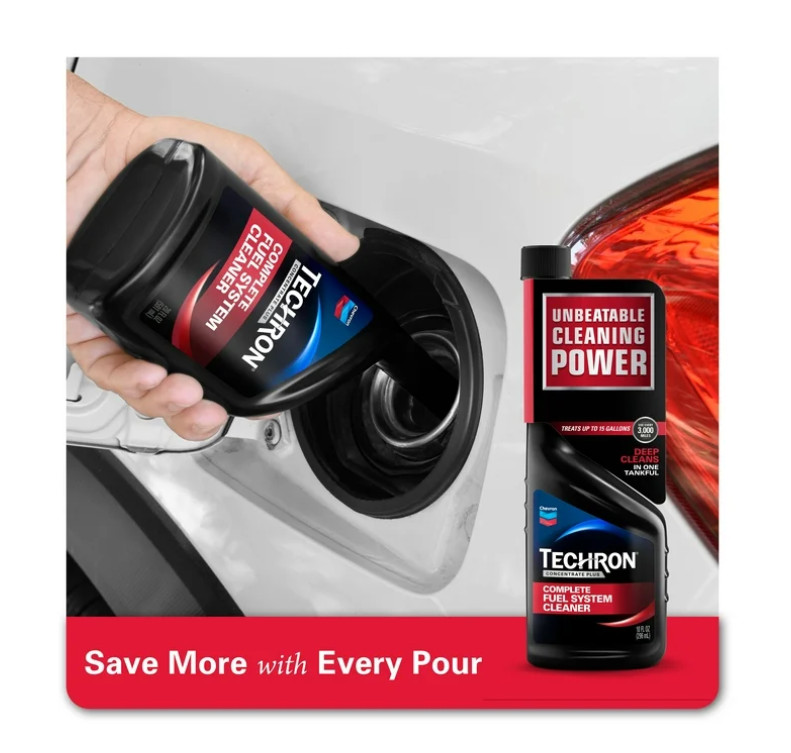 (2 pack) Chevron Techron Complete Fuel System Cleaner, 10 oz