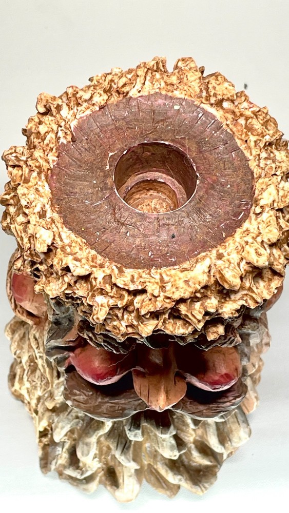 Three-Faced Candle Holder Past Present Future Sculptural Decor