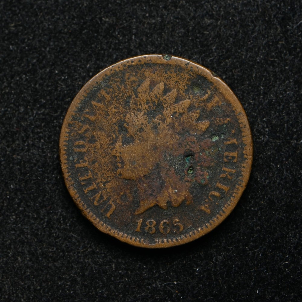 1865 Indian Head Cent (ab3329)
