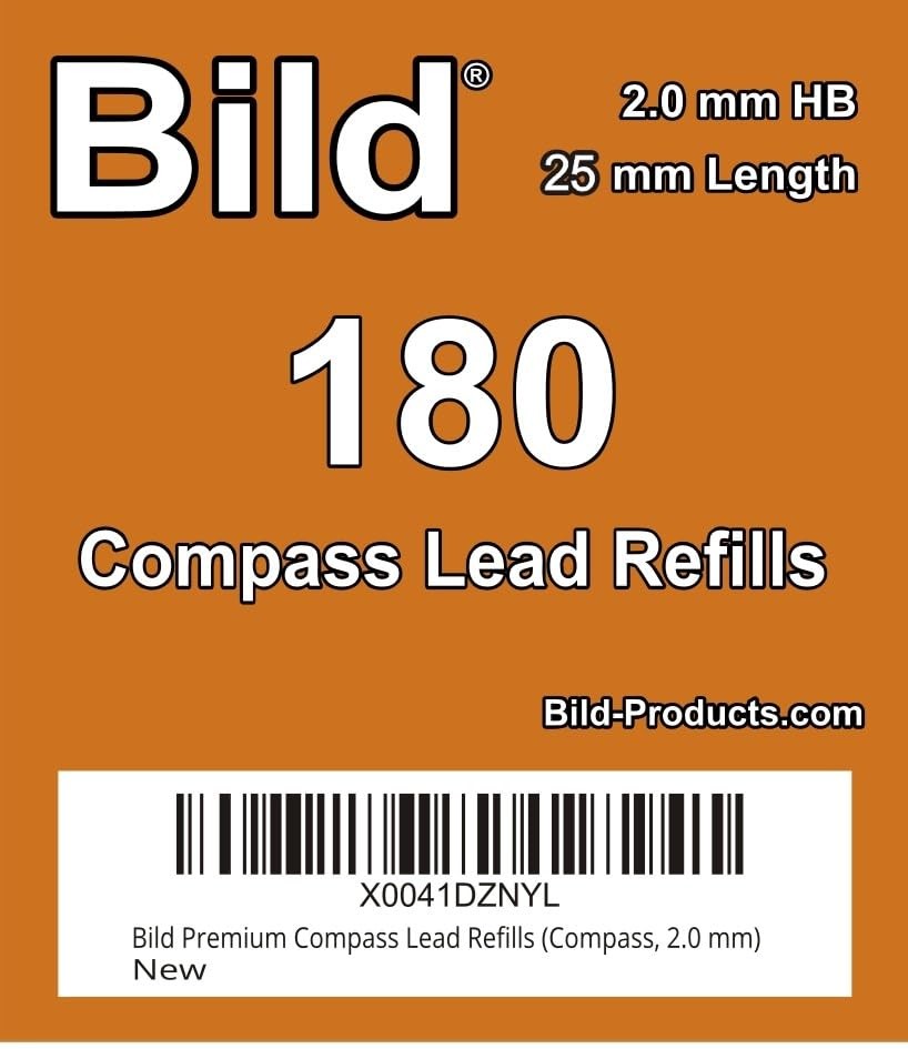 180 Premium Compass Lead Refills (Compass, 2.0 mm)