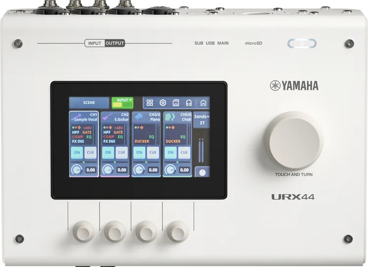 Yamaha URX44 USB-C Audio Interface - White
