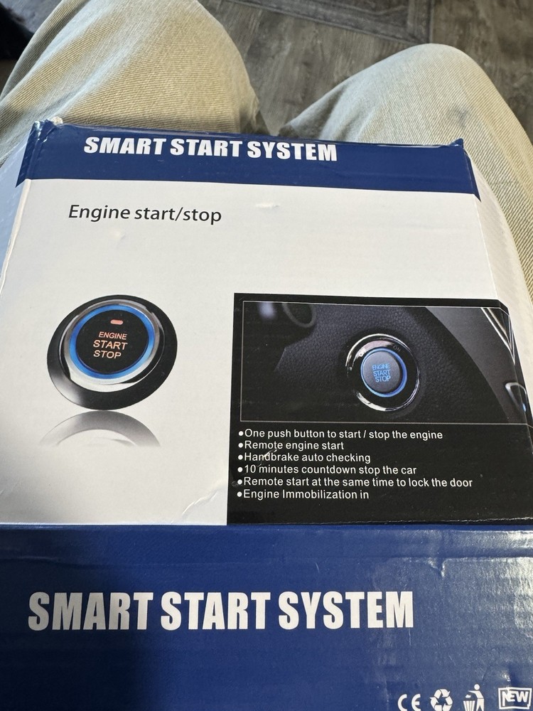 Car Keyless Entry Security Alarm System with Remote Engine Start and Push to....