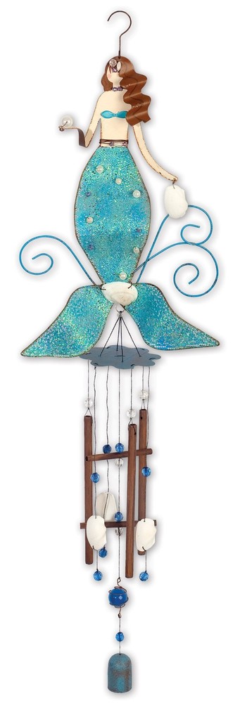 Sunset Vista Design Studios Beach Collection Wind Chime, Splash Mermaid