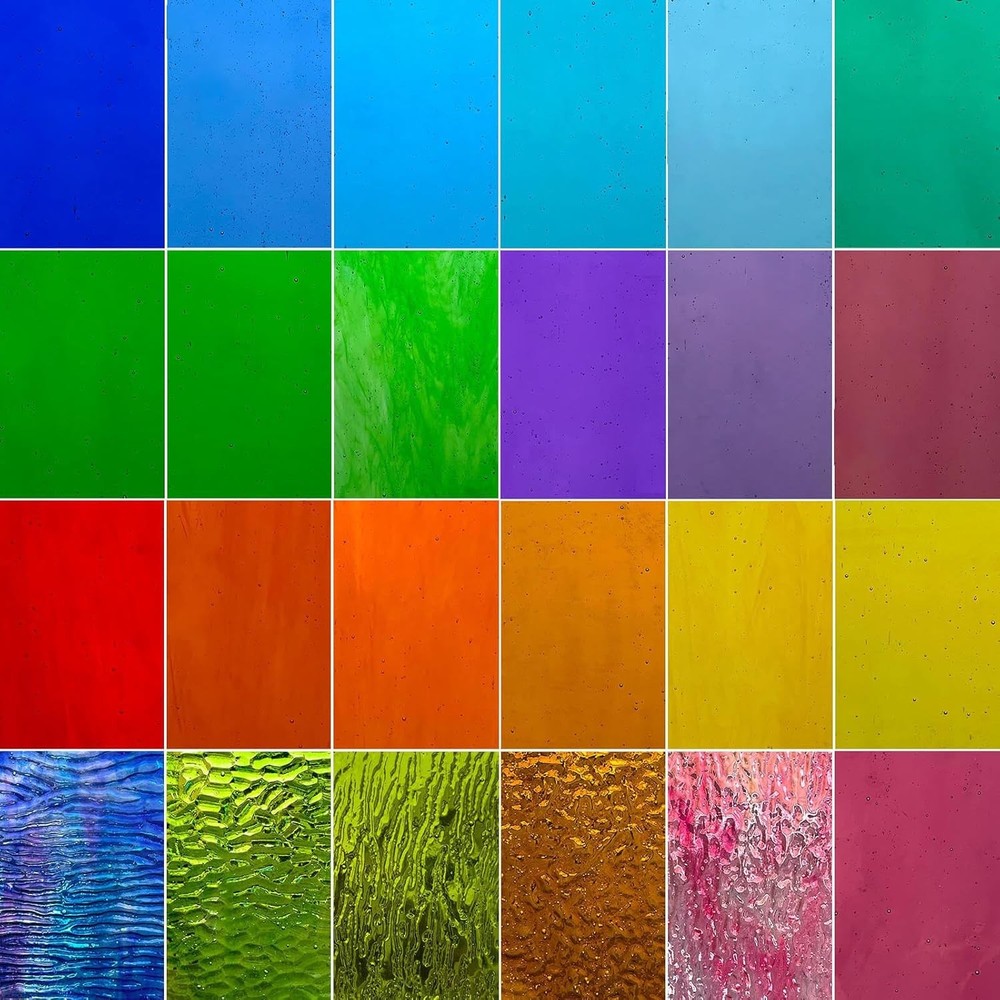 LITMIND 24 Sheets Transparent 6"L*4"W(24pcs), Mix