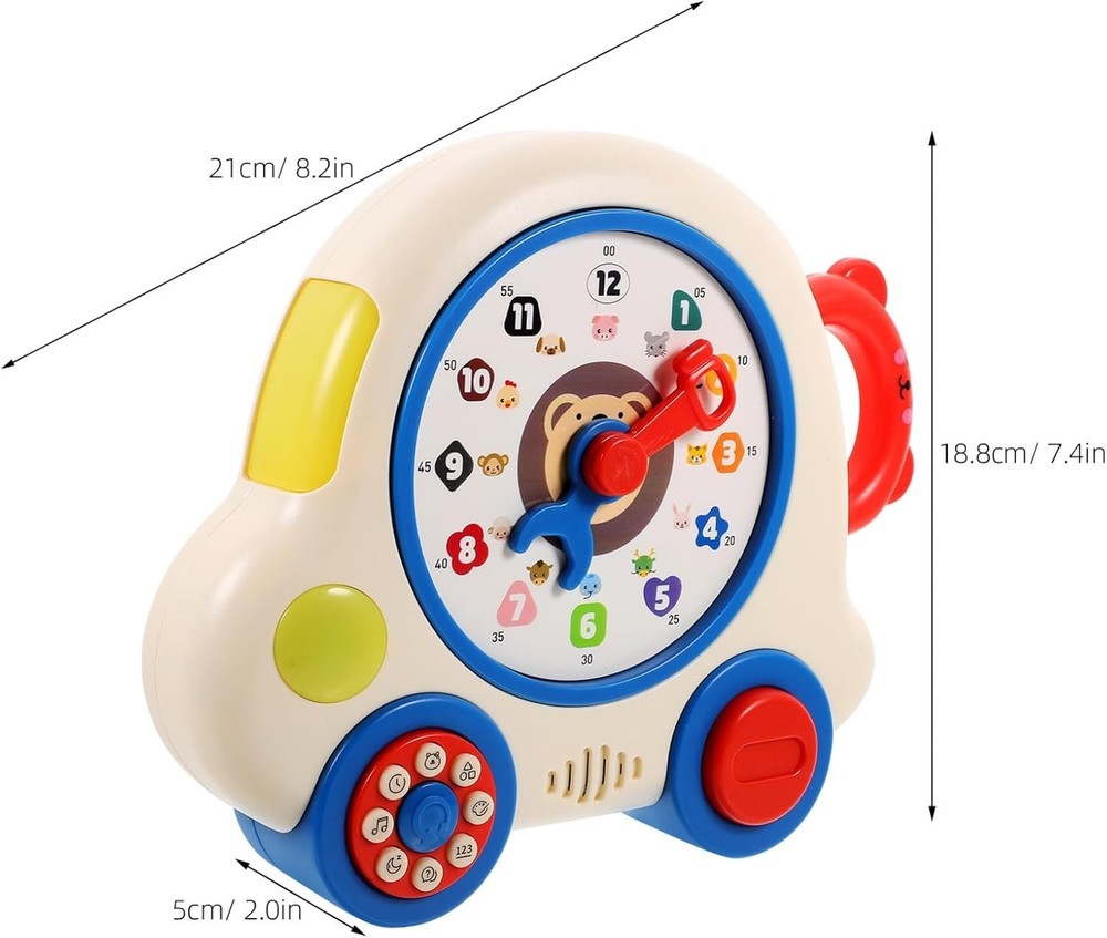 🚨 NEW - Learning Machine Clock Interactive Educational Multiple Cognition Toy