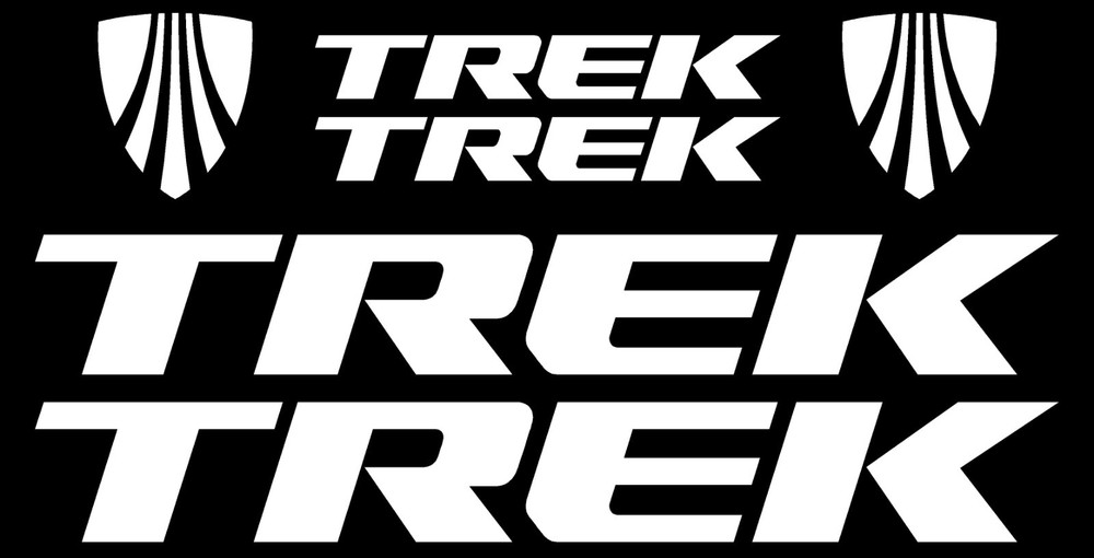 Trek Bicycle Stickers/Decal Set MTB/ROAD Gloss White