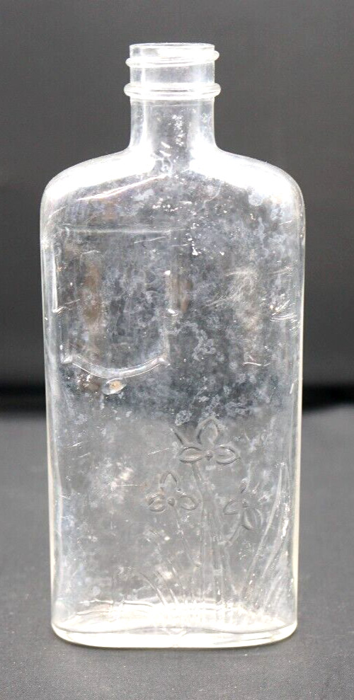 Vintage Clear Flask Style Perfume Bottle