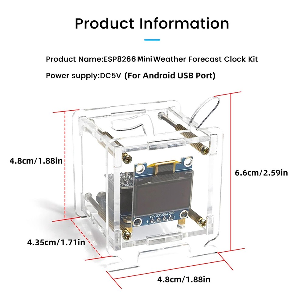 ESP8266 DIY Electronic Kit Equipped with an OLED high-definition display screen