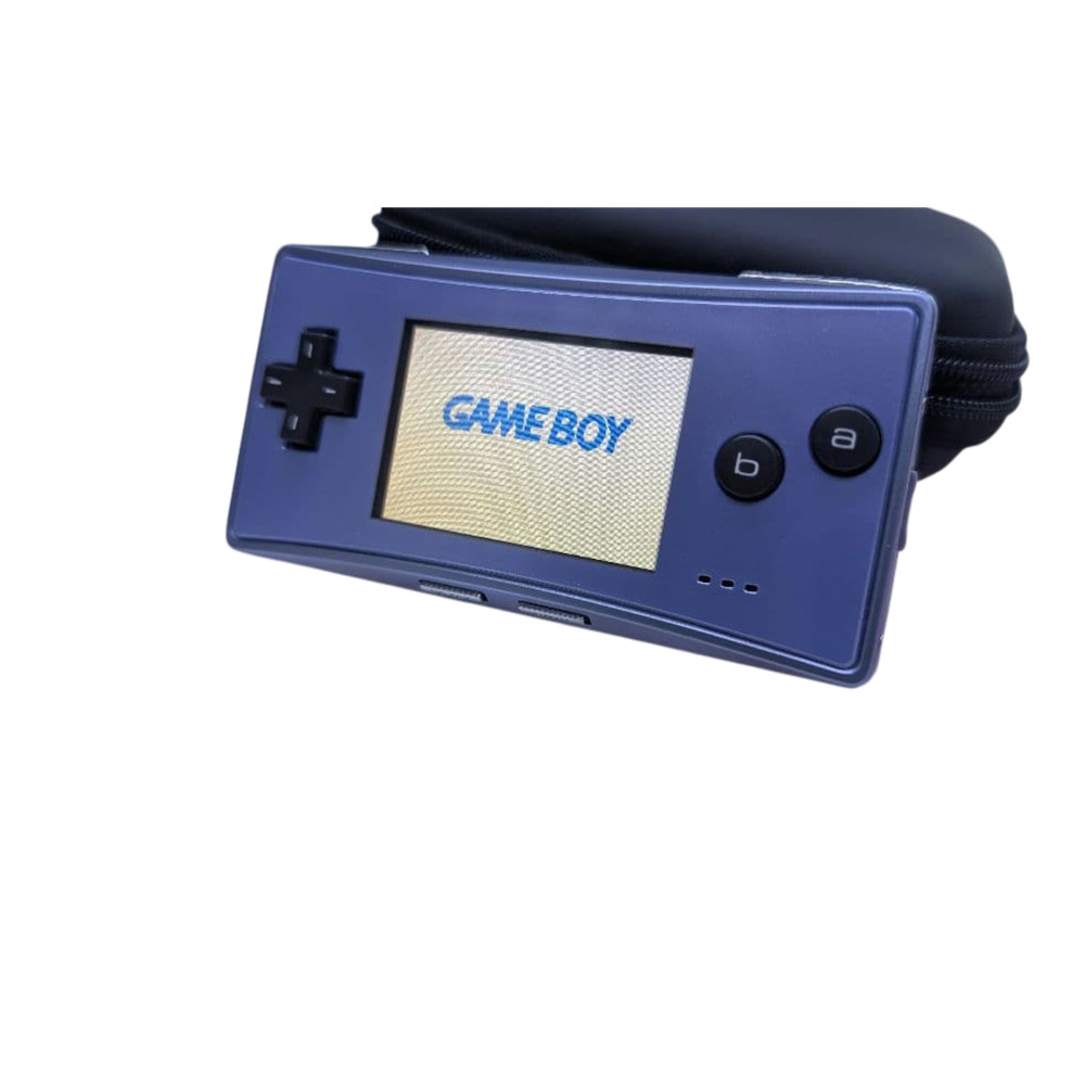 Nintendo Gameboy Micro Blue Console Case Set Excellent+ From japan