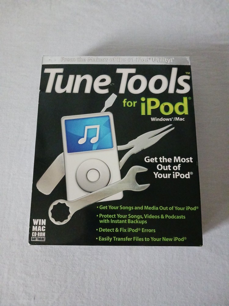 NEW SEALED Tune Tools for iPod Windows/Mac PC CD Software Song Transfer ValuSoft