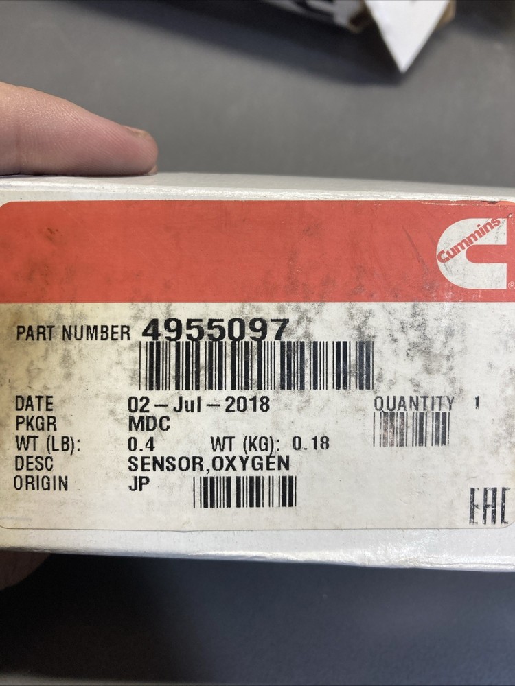 CUMMINS SENSOR,OXYGEN 4955097