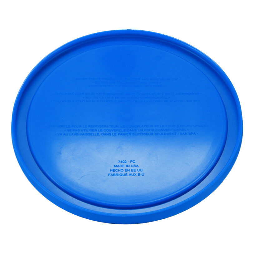 Pyrex 7402-PC 6/7-Cup Marble Blue Lid