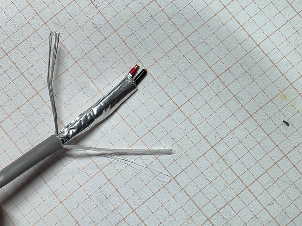 Belden Wire 5320FE 18/2C Solid Shielded Control/Audio Cable Riser CMR Gray /50ft