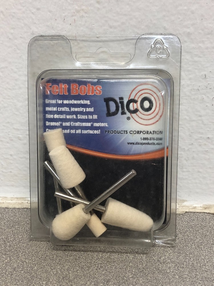 Dico 2207876 1-1/2 in. L Felt Mandrel Mounted Bob Accessory Kit 6 pc