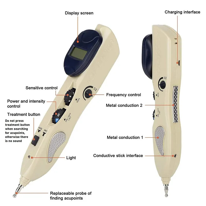 Pointer Digital Electronic Acupuncture Pen Stimulator Pain Relief Auto Massager