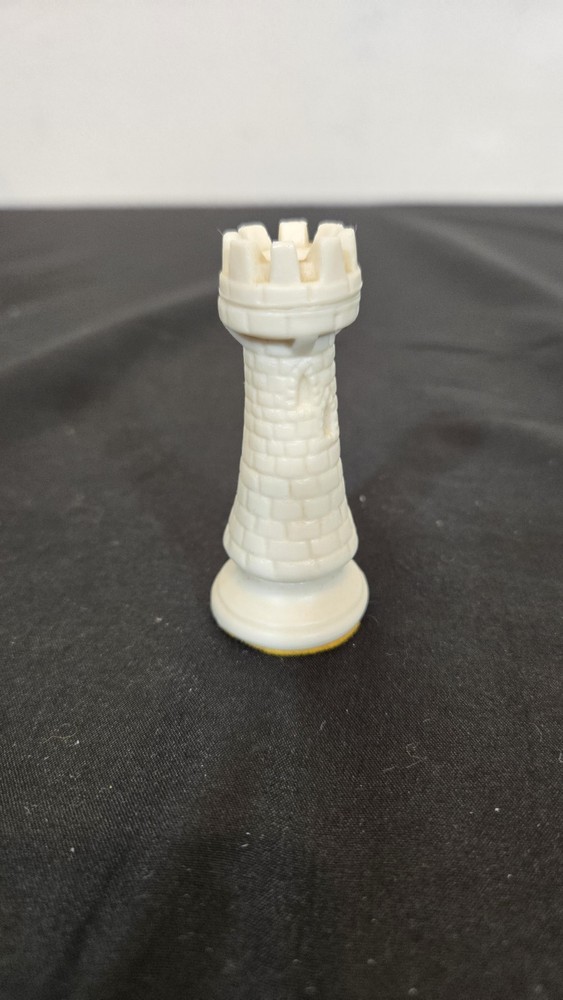 3" MCM Duncan White Rook Chess Replacement Piece