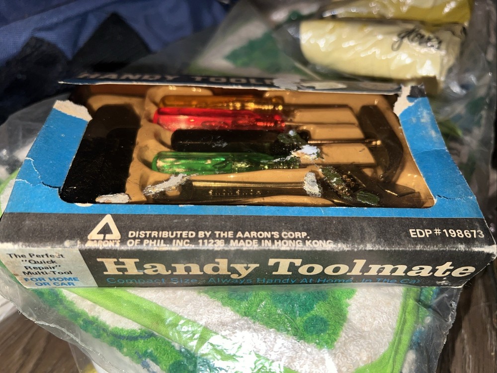 Aaron’s Corp. Handy Toolmate Tool Set with Box Revco Tool Kit Vintage