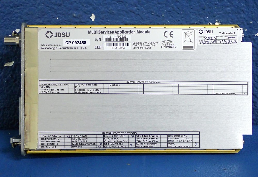 JDSU MSAM C0400 4G MultiServices Application Module