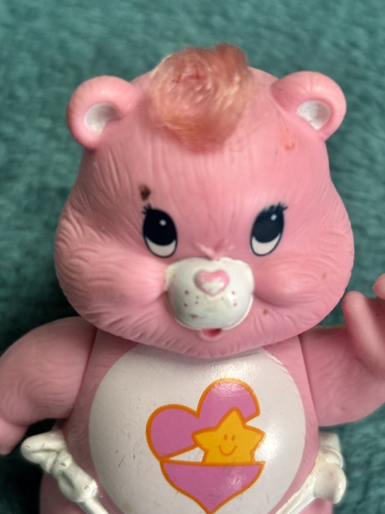 VINTAGE POSEABLE CAREBEAR BABY HUGS BEAR