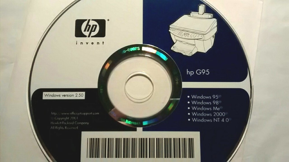 HP G95 Software CD for Windows