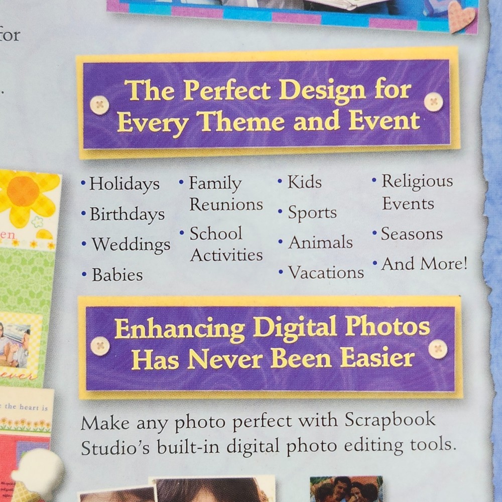 Hallmark Scrapbook Studio Deluxe 3.0 PC CD-ROM Windows 98 Me 2000 XP Software