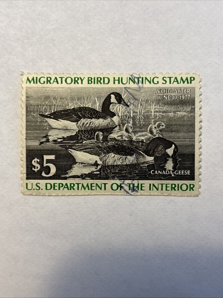 1976 $5 Signed Federal Duck Stamp #RW43