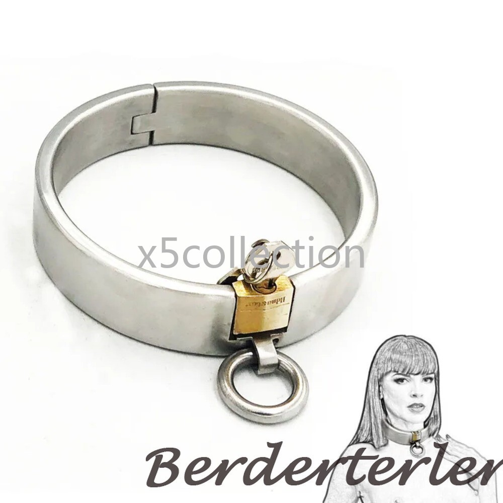 Bdsm Collar Stainless Steel Slave Collar Stealth Lock Collars Bondage Restraints