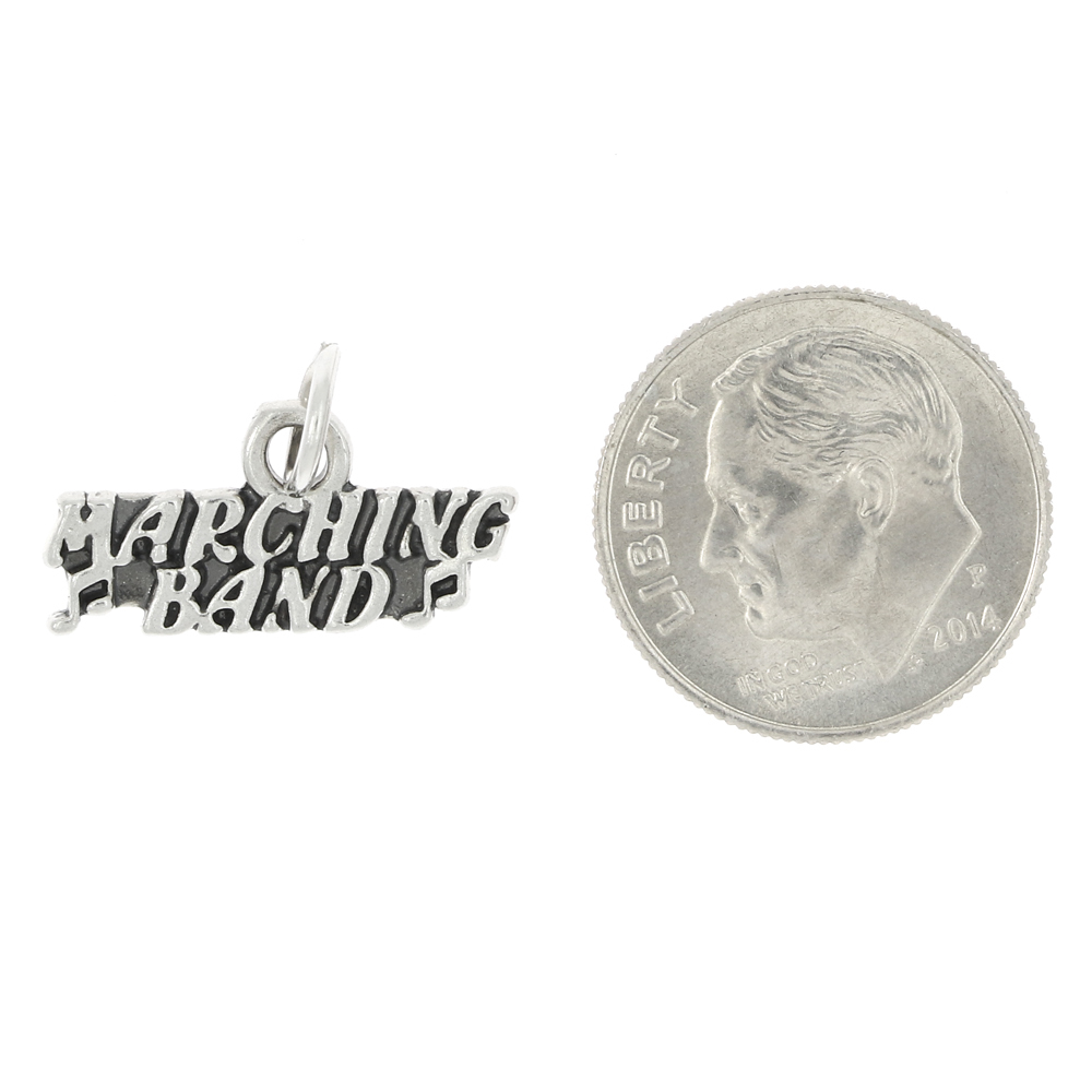 Sterling Silver Small Marching Band Charm or Pendant