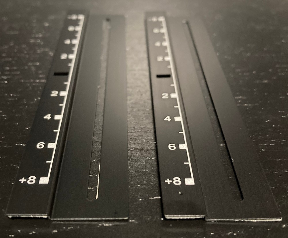 (1) TECHNICS TURNTABLE PITCH CONTROL REPLACEMENT STRIP ORIGINAL BLACK/WHITE RARE