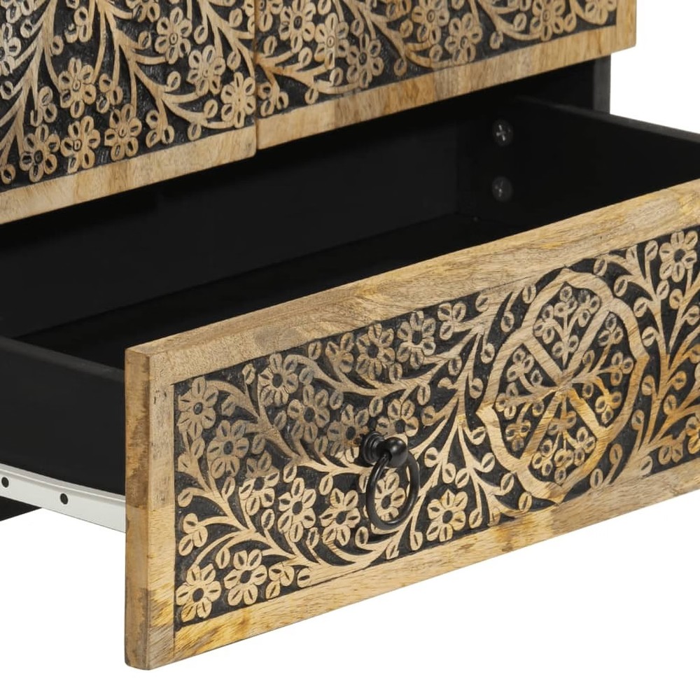 Highboard 23.6"x13"x39.4" Solid Wood Mango